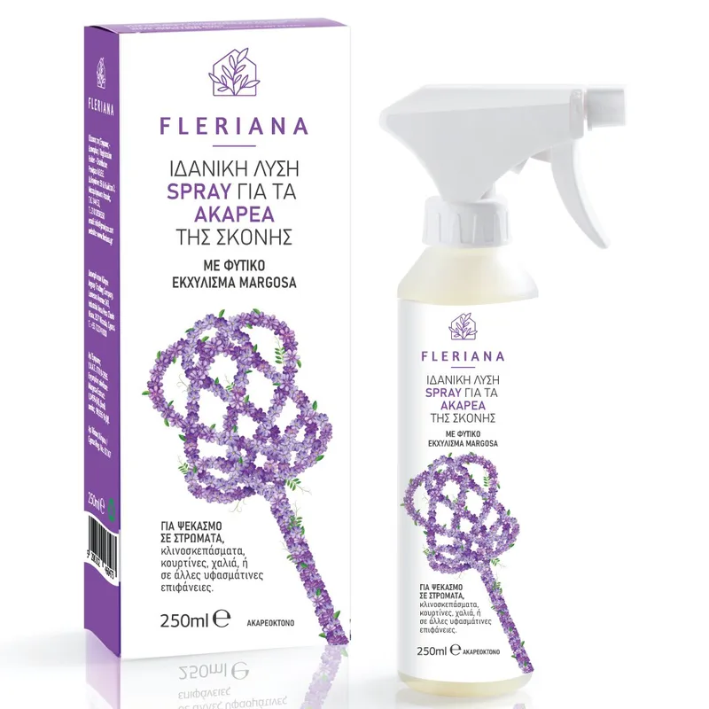 Power Health Fleriana Απωθητικό για τα Ακάρεα της Σκόνης με Φυτικό Εκχύλισμα Margosa 250ml