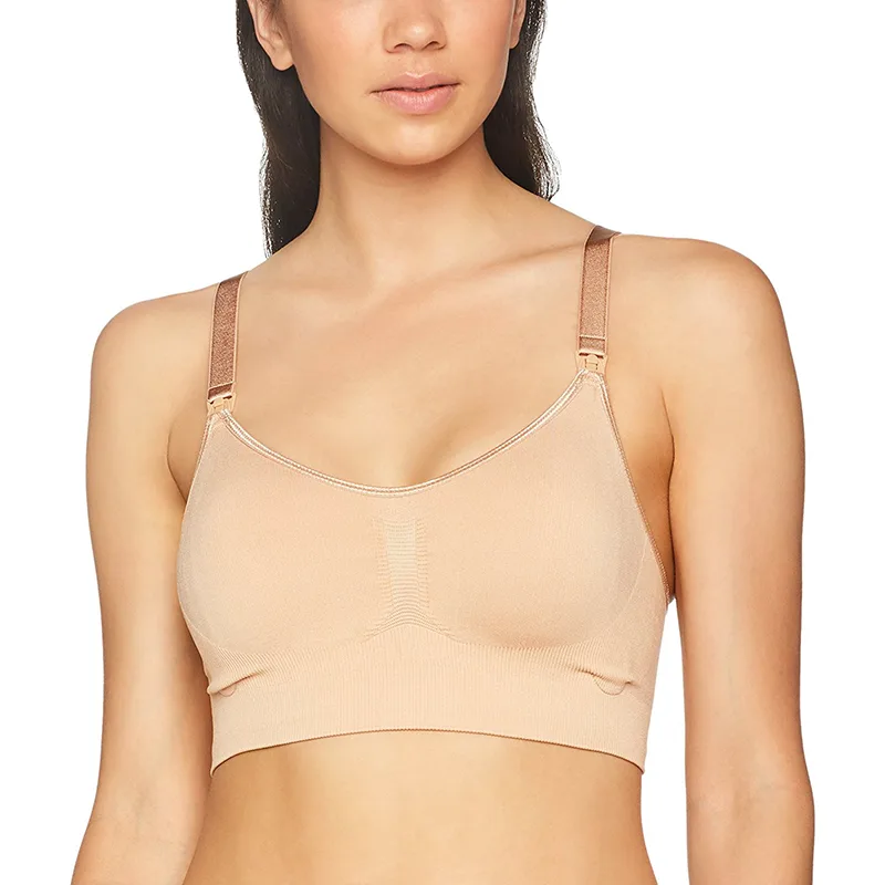 Σουτιέν Θηλασμού Χωρίς Ραφές Μπεζ Seamless Nursing Bra Large Carriwell CW3052 (Χρώμα: Μπεζ, Μέγεθος: Large) - Carriwell - CW3052