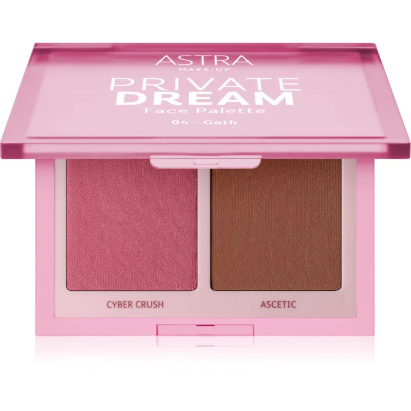 Astra Make-up Private Dream Palette Blush and Bronzer μπρονζερ και ρουζ απόχρωση 04 goth 7 γρ