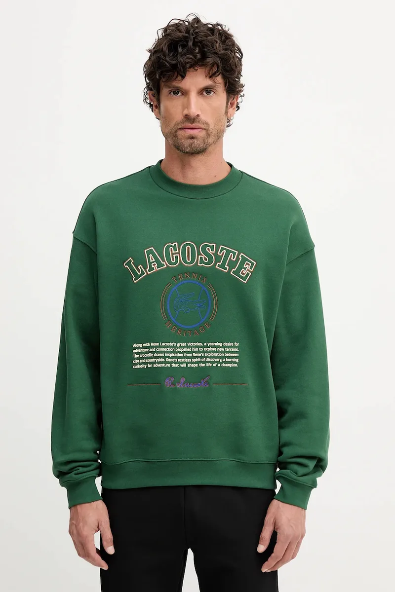 Lacoste Βαμβακερή μπλούζα Lacoste