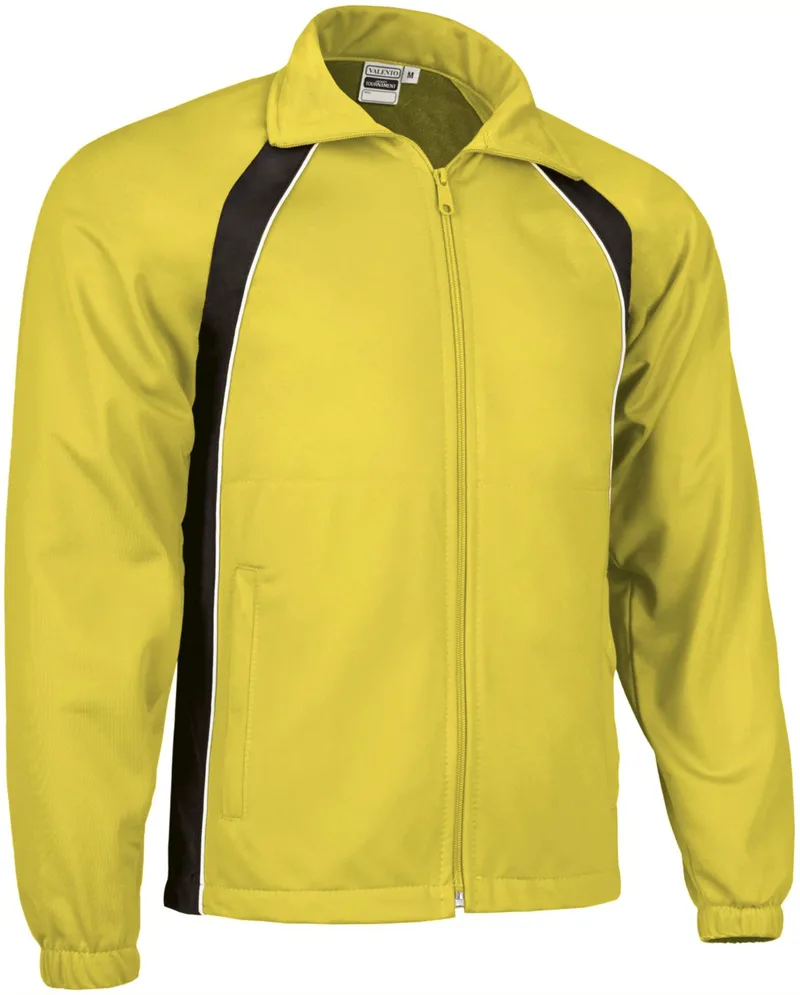 Αθλητικό μπουφάν TOURNAMENT Valento CQVATOUNA Black-Lemon Yellow-White