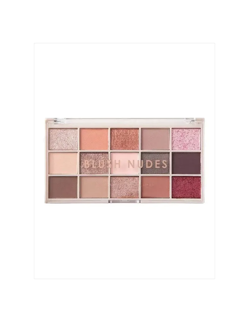 MUA 15 SHADE EYESHADOW PALETTE - BLUSH NUDES