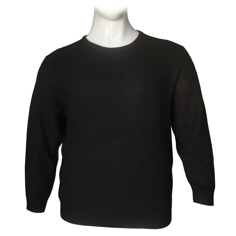 Πλεκτό πουλόβερ λαιμόκοψη της Jack & Jones - Coal Black