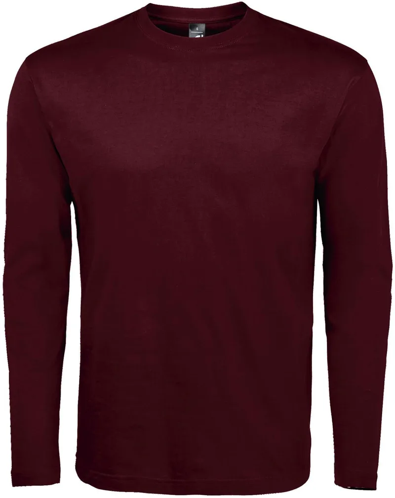 Μακρυμάνικο T-Shirt Monarch SOLS 11420 Oxblood