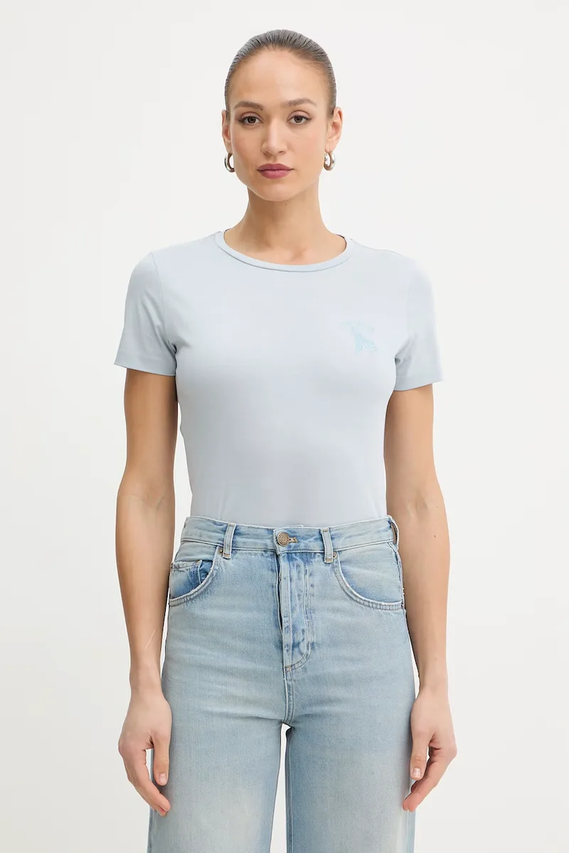 BOSS Πορτοκαλί t-shirt γυναικείο βαμβακερό C Elove 4