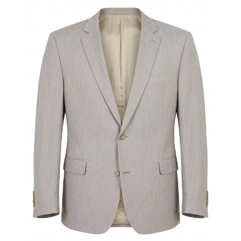 Ελαστικό Καλοκαιρινό Λινό Κοστούμι "Formal Linen",της Orion - Beige/Grey