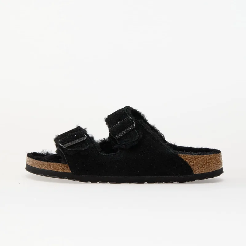 Sneakers Birkenstock Arizona Shearling Suede Leather/ Fur Black EUR 38