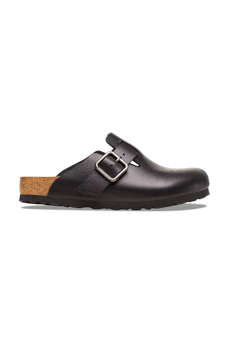 Δερμάτινες παντόφλες Birkenstock Boston Vintage Wood Wire Buckle
