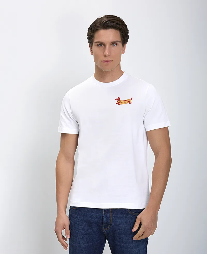 Farah Ανδρικό Βαμβακερό T-Shirt Devon Graphic Regular Fit