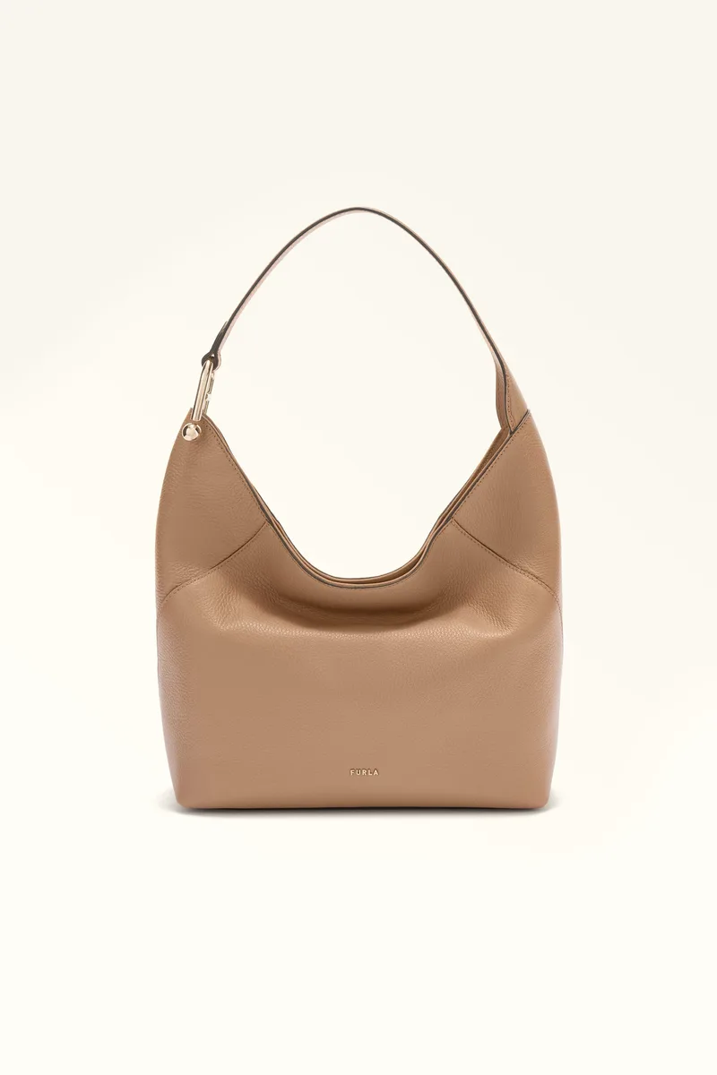 Furla γυναικεία δερμάτινη τσάντα ώμου "Lara M" - WB01900-HSF000 Μπεζ