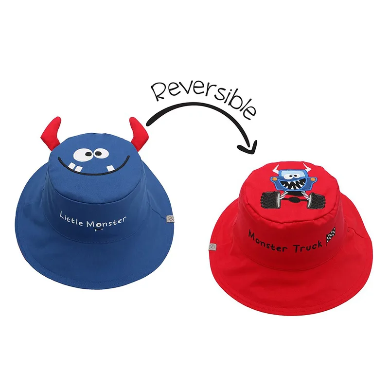 Καπέλο Διπλής Όψης UPF50 4-6Ετών Monster-Car FlapJackKids FJKSH825L (Μέγεθος: 4-6 Ετών) - FlapJackKids - FJKSH825L