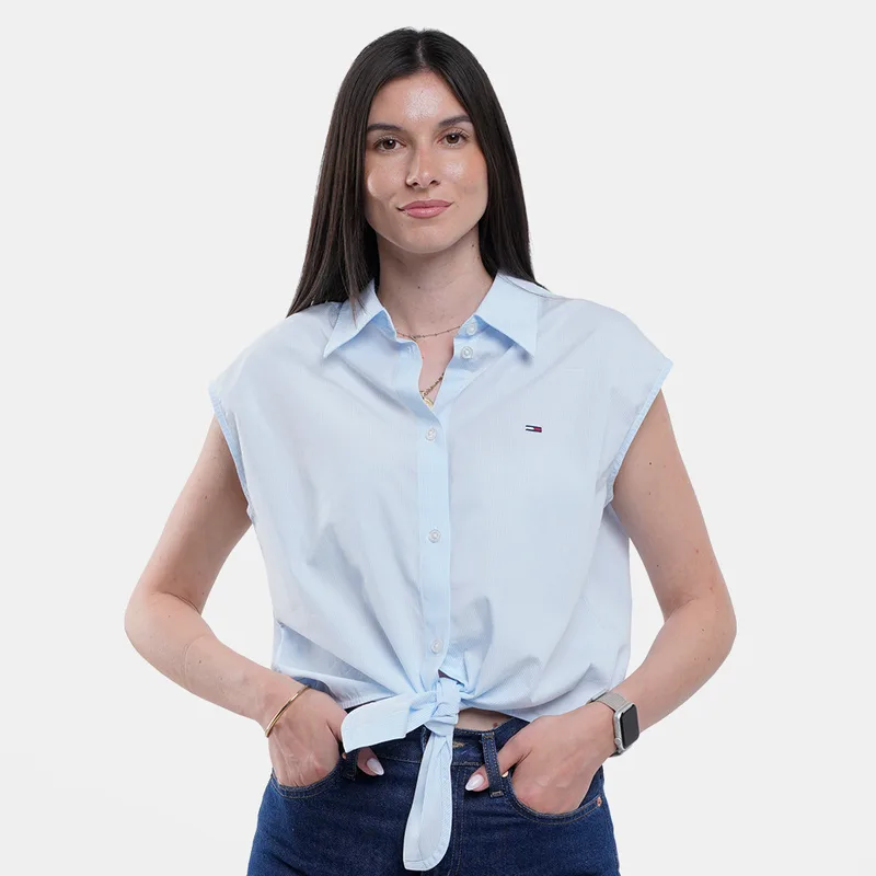 Tommy Jeans W Tie Front Poplin Shirt (9000271031_93526)