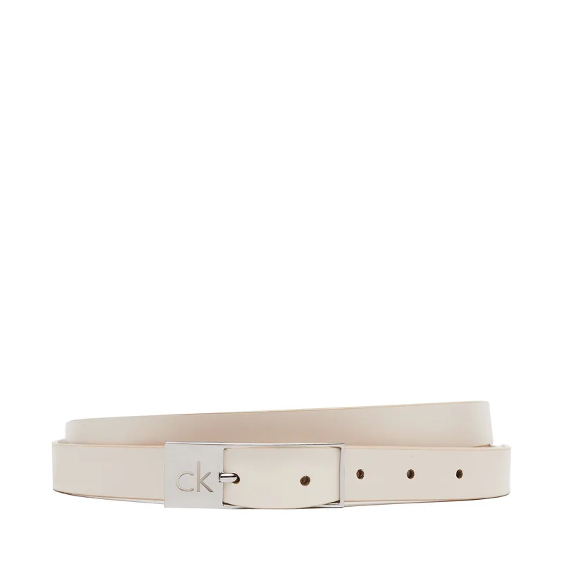 Ζώνη Γυναικεία Calvin Klein Ck Cut Square Buckle 2.0 K60K613155 Λευκό