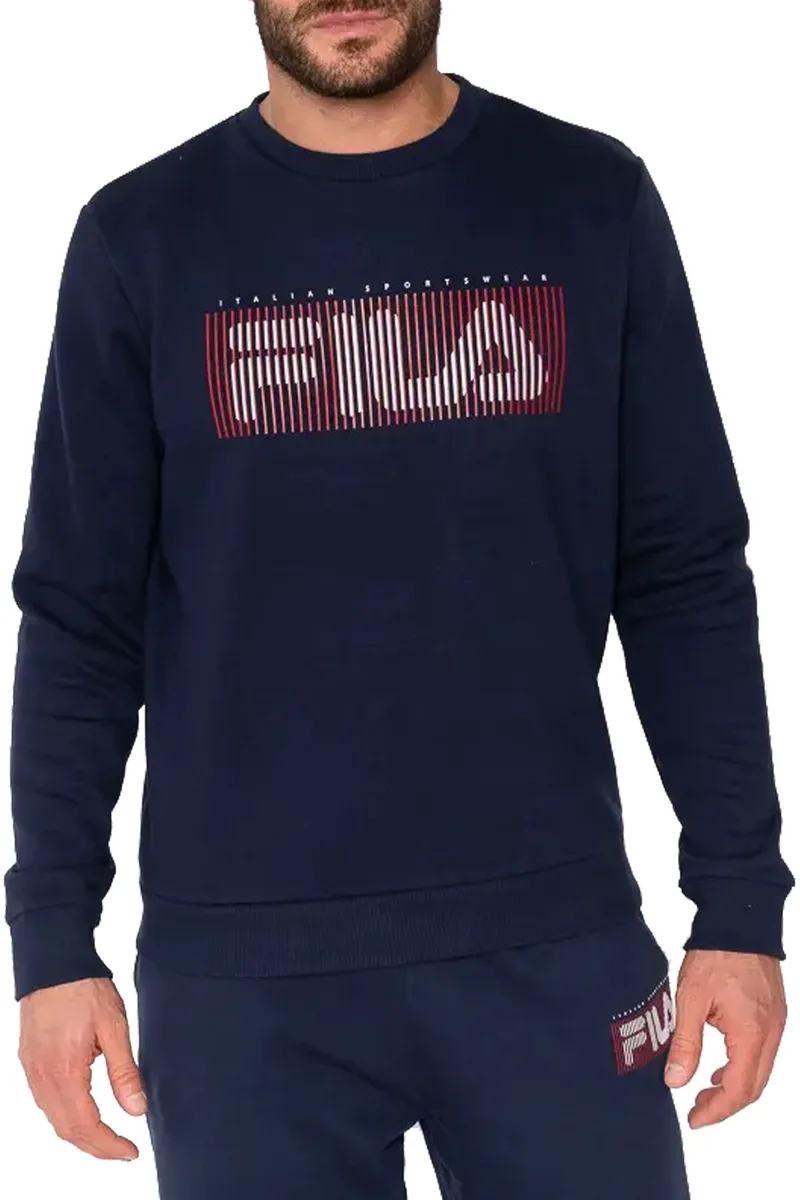 Μπλούζα Μακρυμάνικη Fila Hobson FW22SPM184-410 Ανδρικό