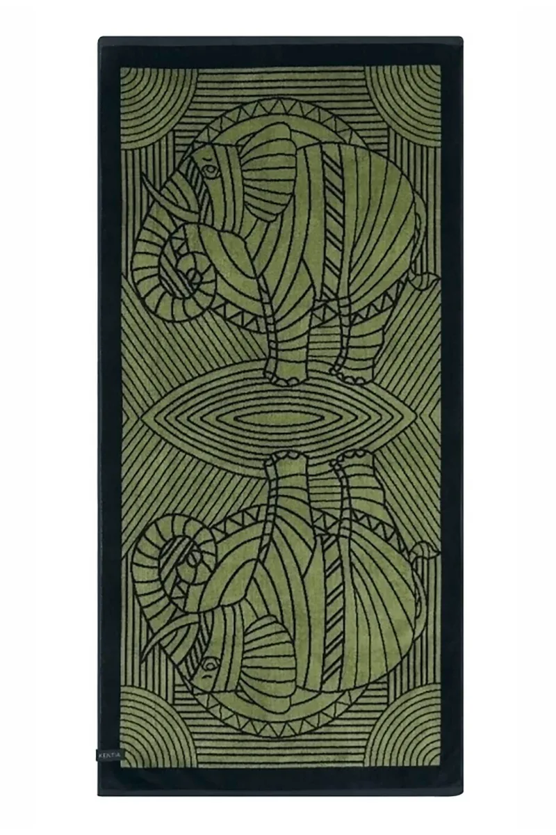 Kentia unisex πετσέτα θαλάσσης βελουτέ "Elefani" - 000078204