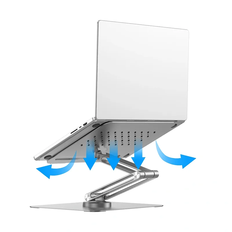 Βάση WiWU Ergonomic 360 Rotative Aluminum Alloy Laptop Stand Silver (S801)