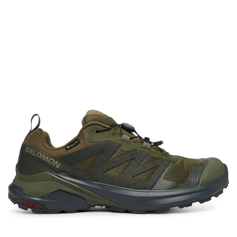 Παπούτσια πεζοπορίας Salomon X-Adventure Gtx GORE-TEX L45457800 Χακί
