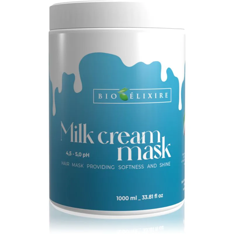 Bioélixire Milk Cream μάσκα Για λάμψη και απαλότητα μαλλιών 1000 ml