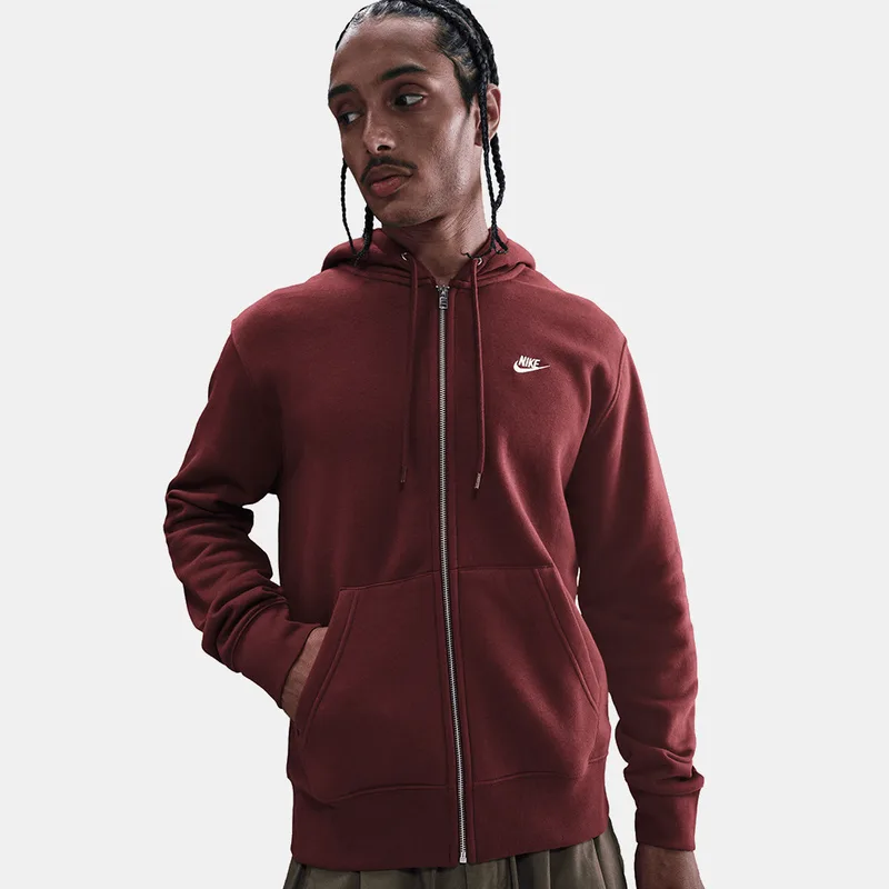 Nike Club Men's Full-Zip Fleece Ανδρική Ζακέτα (9000234279_86908)