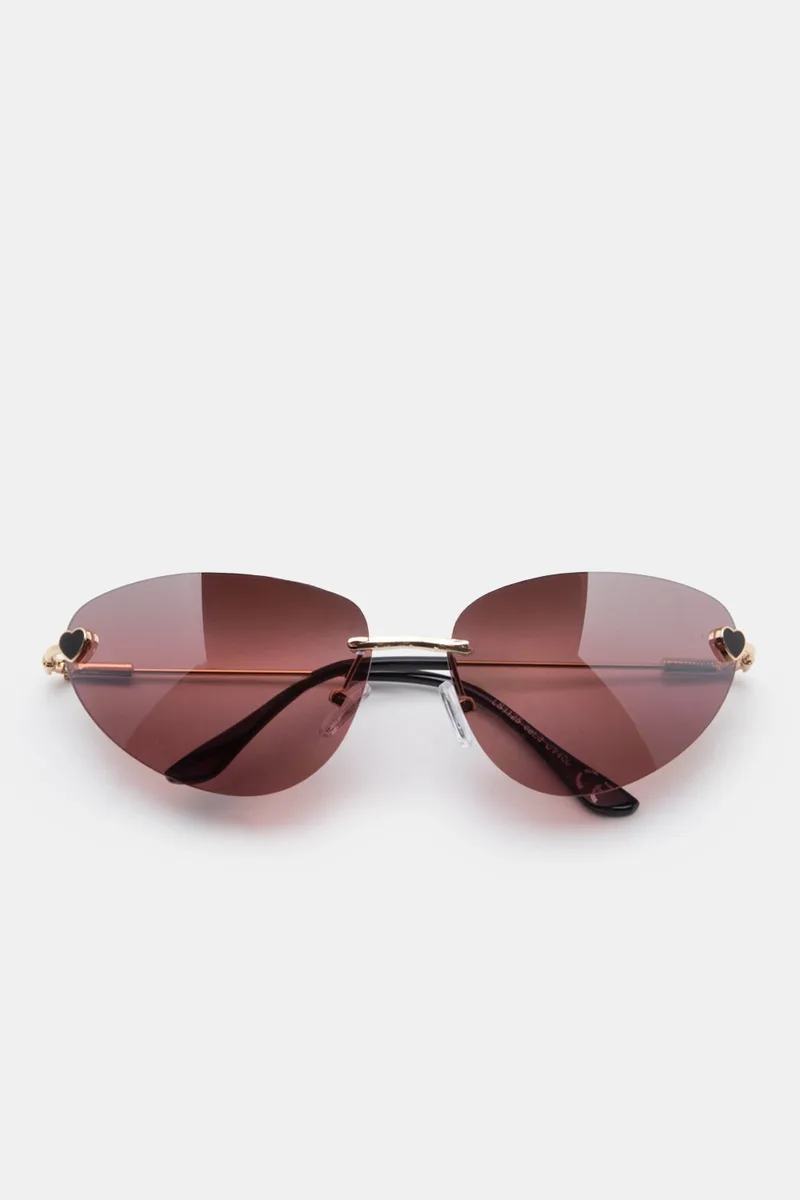 Γυαλιά Ηλιού Almond Rimless - Μώβ