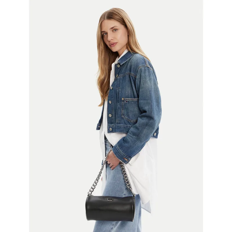 Τσάντα Tommy Jeans Tjw Chain Shoulder Bag AW0AW17893 Μαύρο