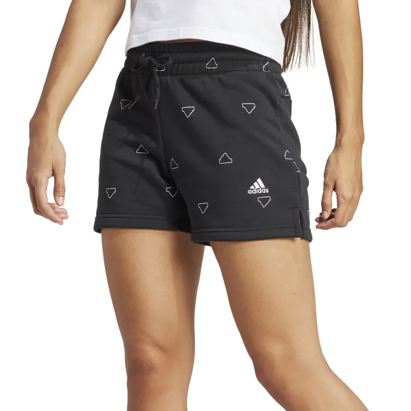 adidas Essentials Monogram Fleece Graphic Women's Shorts