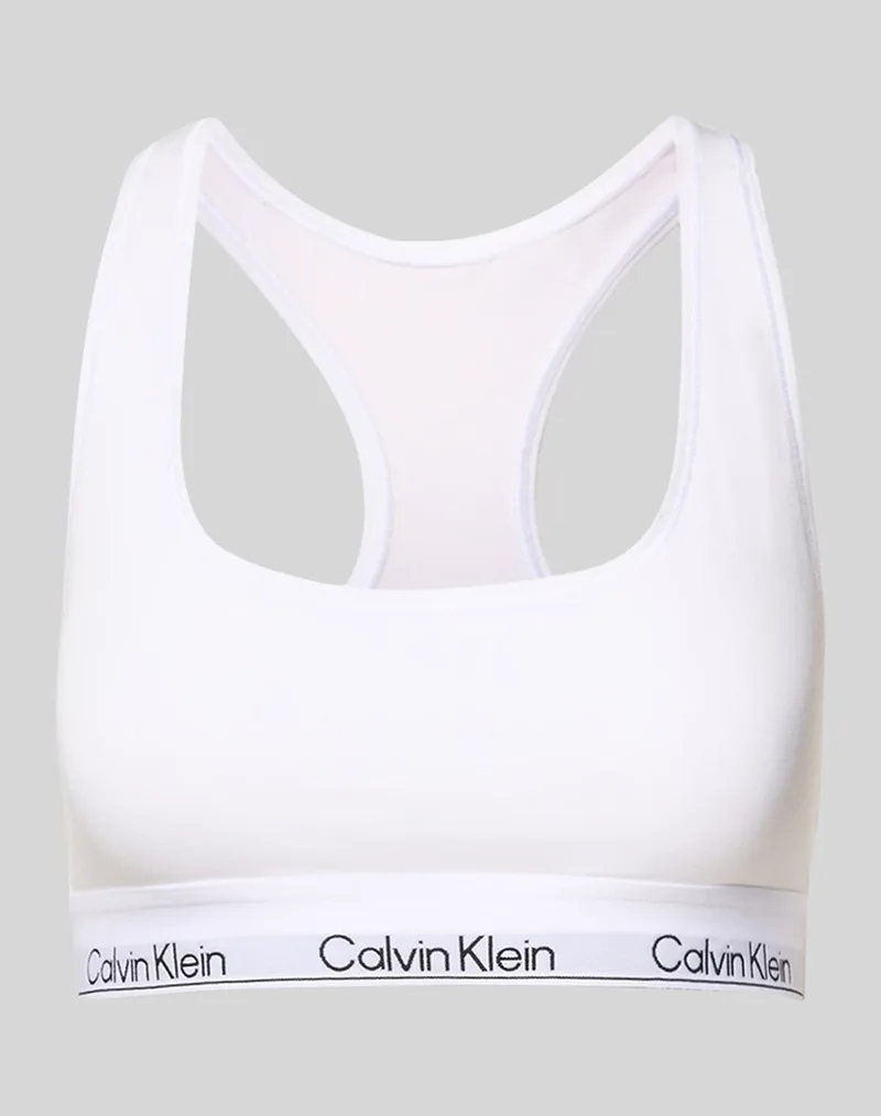 CALVIN KLEIN UNLINED BRALETTE LV00QF8493-100 White