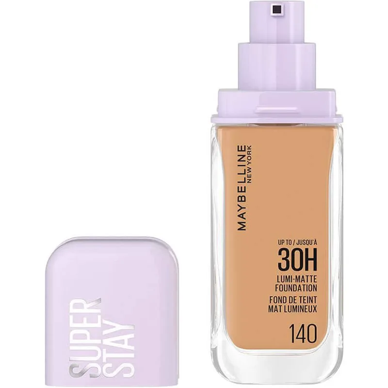 Maybelline Super Stay Lumi Matte Foundation Υγρό Βελούδινο Ματ Foundation Μεγάλης Διάρκειας 35ml - 140