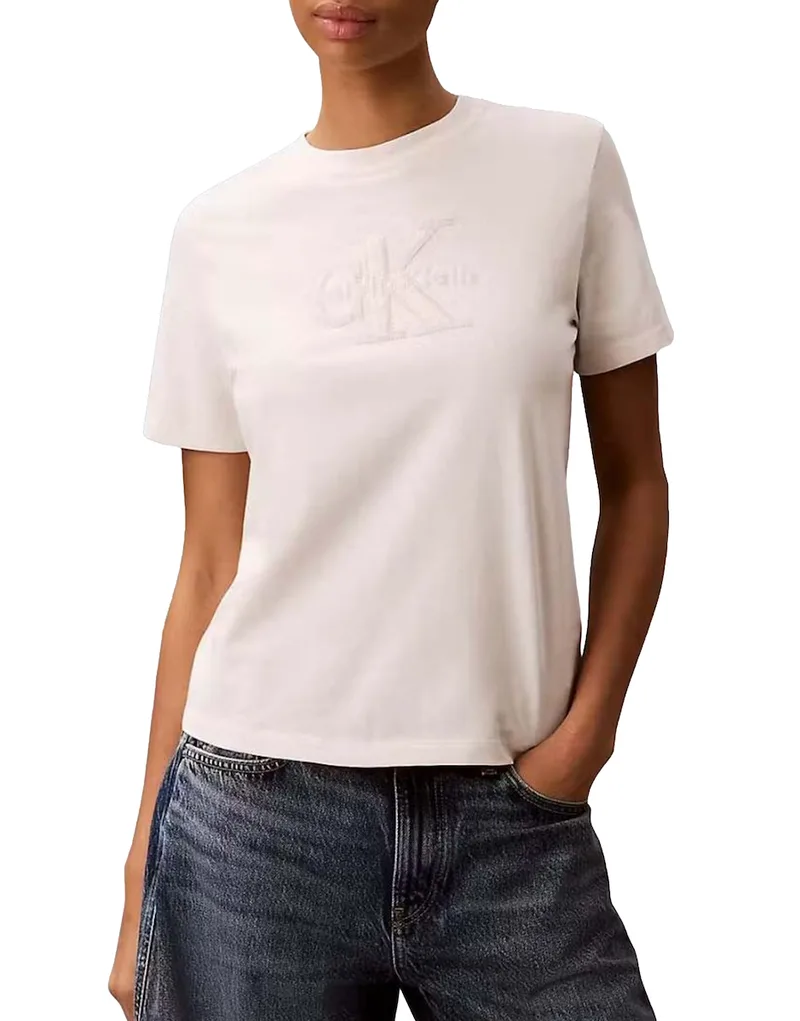 Γυναικείο T-shirt Λευκό Calvin Klein LV047G829G-YAS