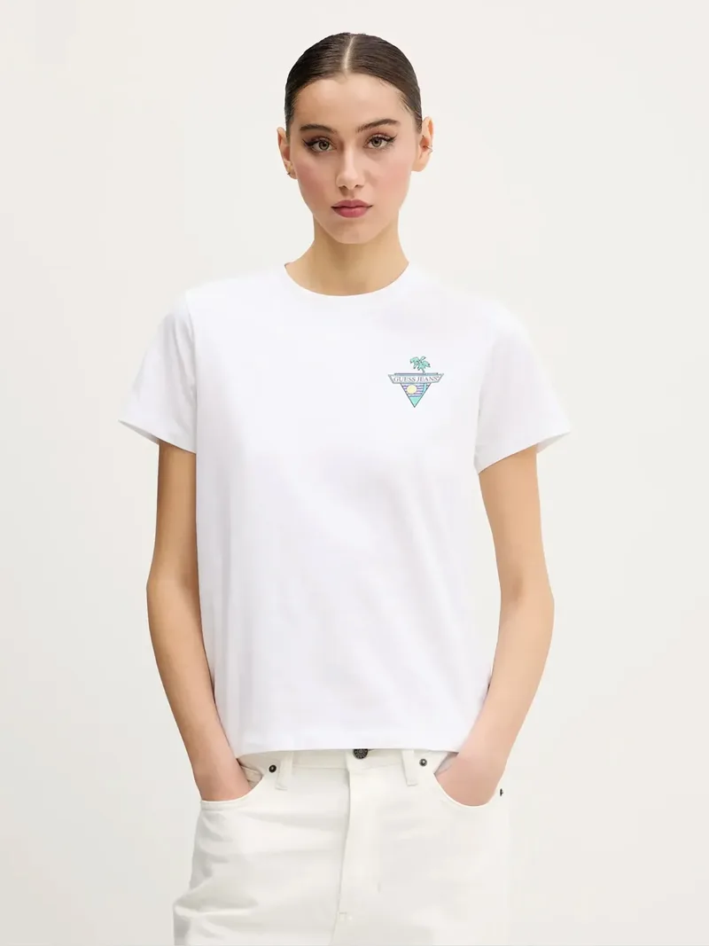 Guess jeans βαμβακερό t-shirt