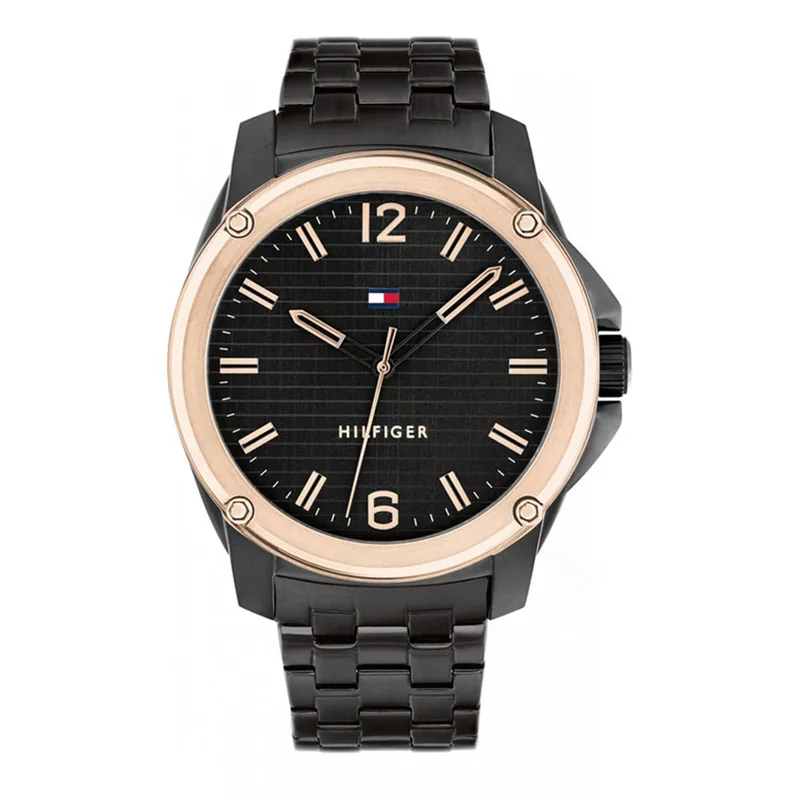 TOMMY HILFIGER Jason Black Stainless Steel Bracelet 1710488