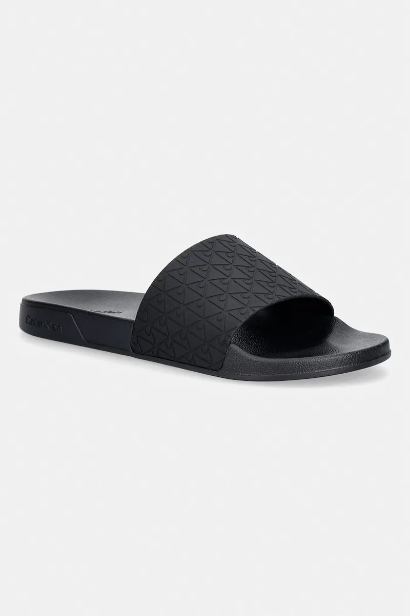 Calvin Klein σαγιονάρες με ανοιχτά δάχτυλα Ανδρικές ESS SLIDE PU AOP