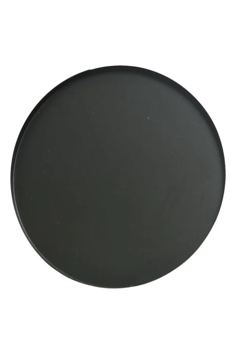 Δισκος Μεταλλικος Μαυρος 35CM 35x35x1.5cm Μονόχρωμο Kaeming