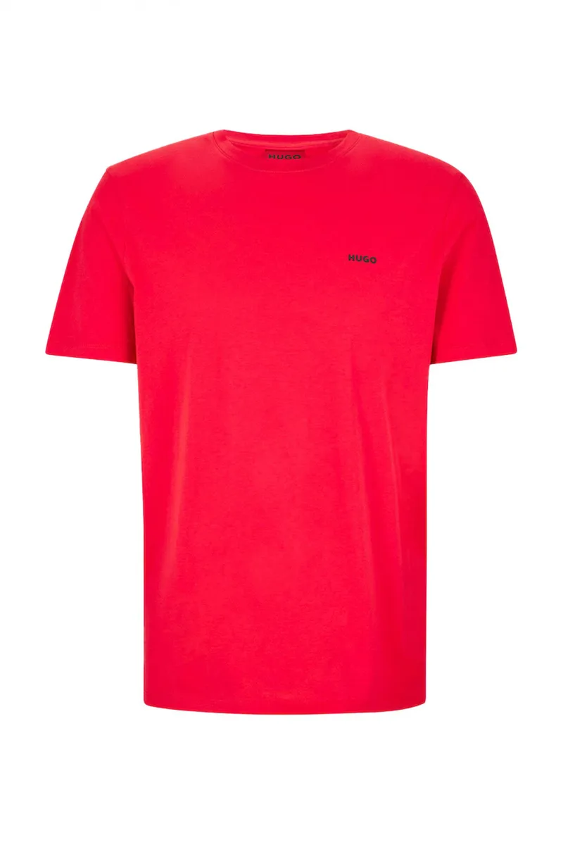 HUGO T-SHIRT DERO222 LOGO ΚΟΚΚΙΝΟ