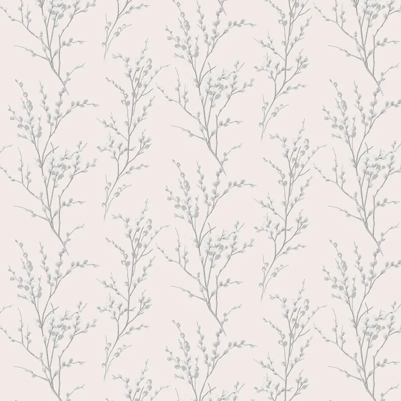 Ύφασμα Pussy Willow Off White / Steel