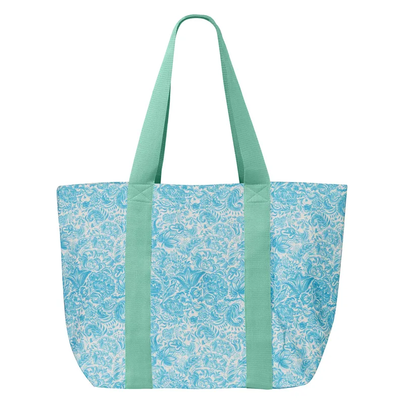 BEACH BAG PAISLEY TURQUISE