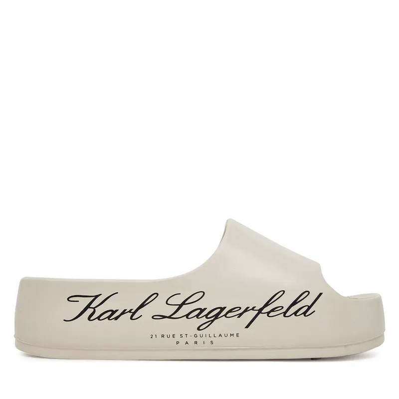 Παντόφλες KARL LAGERFELD Kobo II KL86000 Λευκό