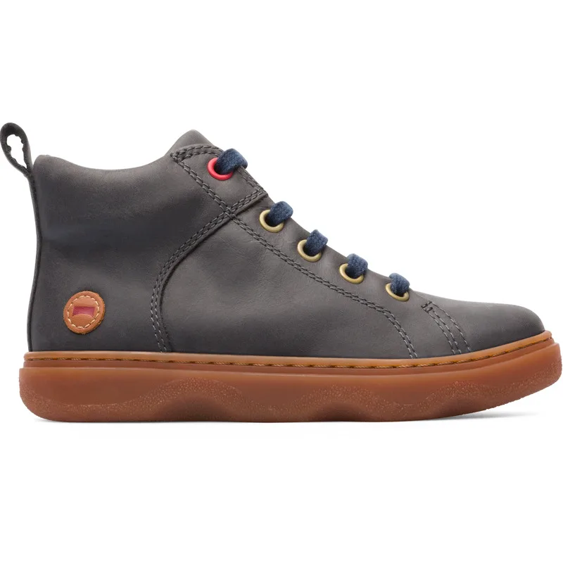 CAMPER Kiddo - Μπότες Για Παιδιά - Γκρι, Μέγεθος 25, Smooth leather