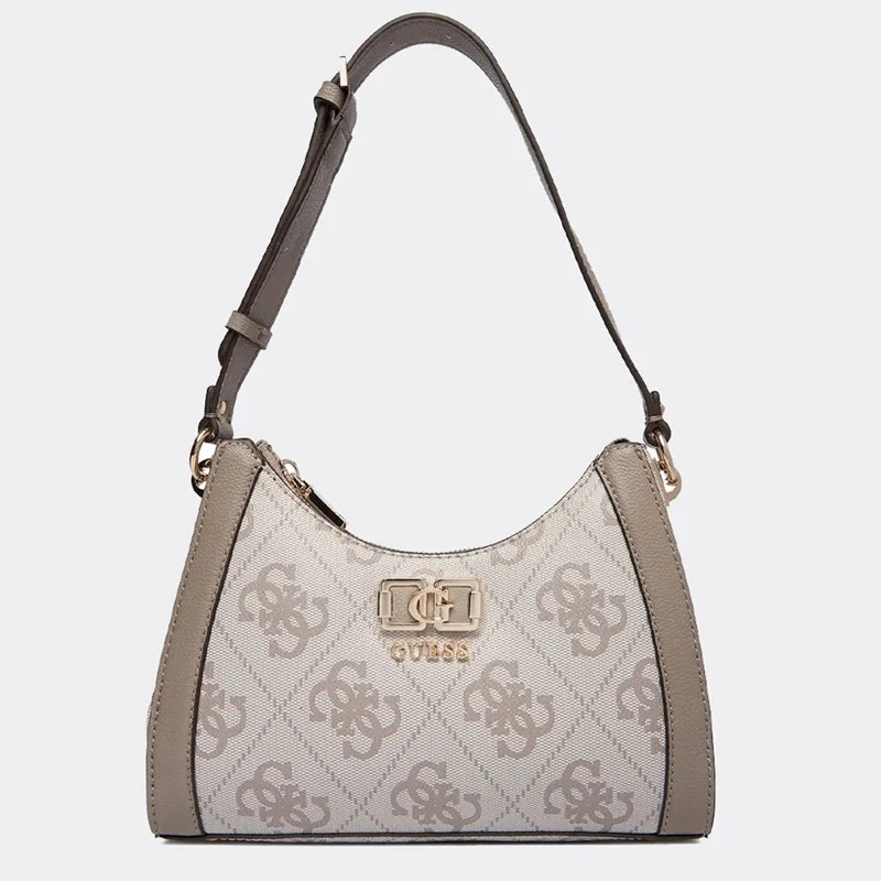 GUESS KARNILLA LOGO SHOULDER BAG ΤΣΑΝΤΑ ΓΥΝΑΙΚΕΙΟ HWOS9901180 DARK TAUPE