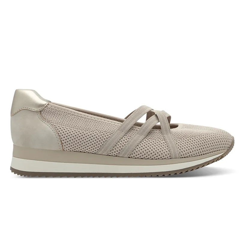 Jana Softline ΓΥΝΑΙΚΕΙΑ ΜΠΑΛΑΡΙΝΑ 8-22173-42 499 BEIGE/GOLD