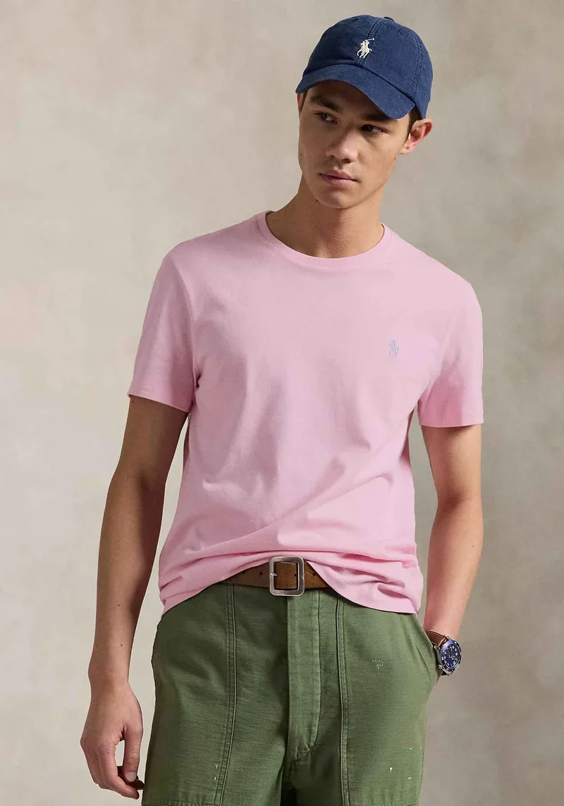 Polo Ralph Lauren Μπλούζα της σειράς Jersey Crewneck - 710671438 417 Bath Ροζ