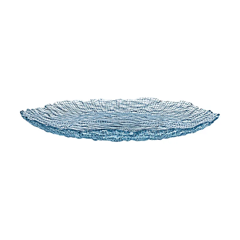 Estia Πιατέλα Σερβιρίσματος Roche Γυάλινη 32X2.9Cm Μπλε