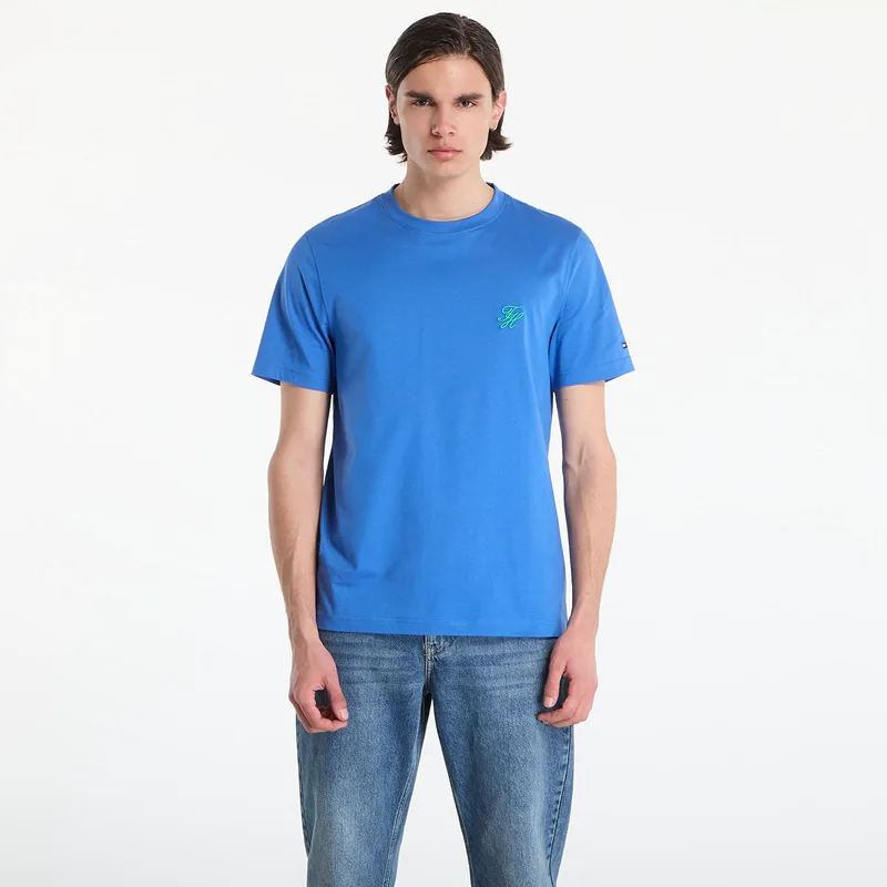 T-shirt Tommy Hilfiger Script Monogram Swimshop Tee Blue Orbit L
