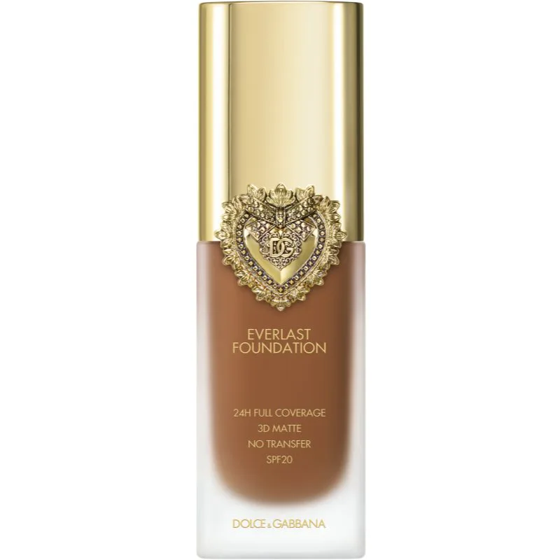 Dolce&Gabbana Flawless Everlast Foundation εντατικά καλυπτικό μακιγιάζ μακράς διαρκείας SPF 20 απόχρωση 30N Medium Deep 27 ml