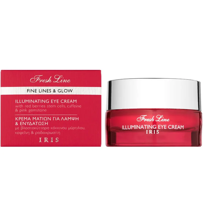 Fresh Line Fine Lines & Glow Iris Illuminating Eye Cream Κρέμα Ματιών Ίρις για Λάμψη και Ενυδάτωση Πρώτες Ρυτίδες & Ξεκούραστο Βλέμμα 15ml