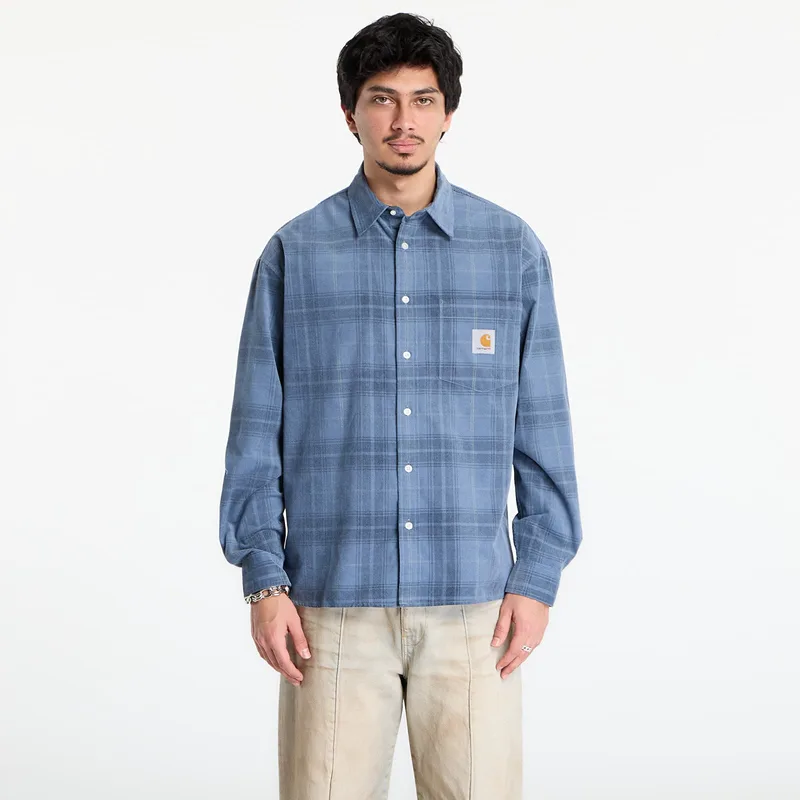 Πουκάμισο Carhartt WIP L/S Wilber Shirt UNISEX Wilber Check/ Velvet Blue L
