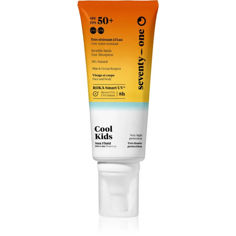 SeventyOne Cool Kids SPF50+ παιδικό αντηλιακό σπρέι για σώμα και πρόσωπο SPF 50+ 100 ml