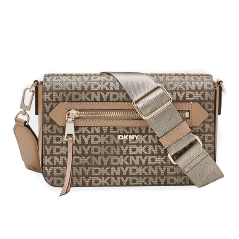 DKNY ΓΥΝΑΙΚΕΙΟ CROSS BODY BRYANT AVE R42EYE21 CHINO/CHOCOLATE N42