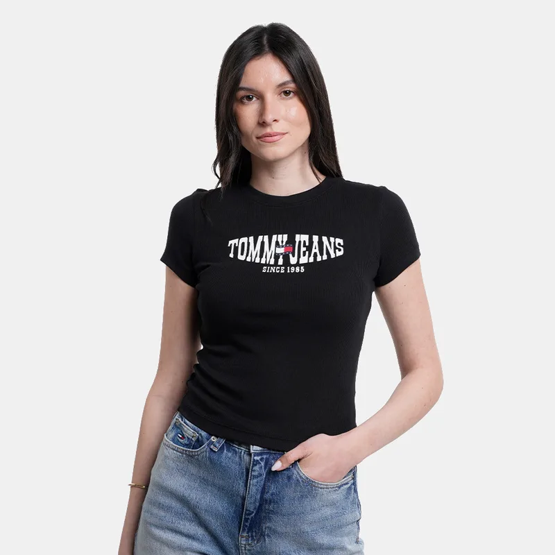 Tommy Jeans Wavy Flag Γυναικείο T-Shirt (9000271036_1469)