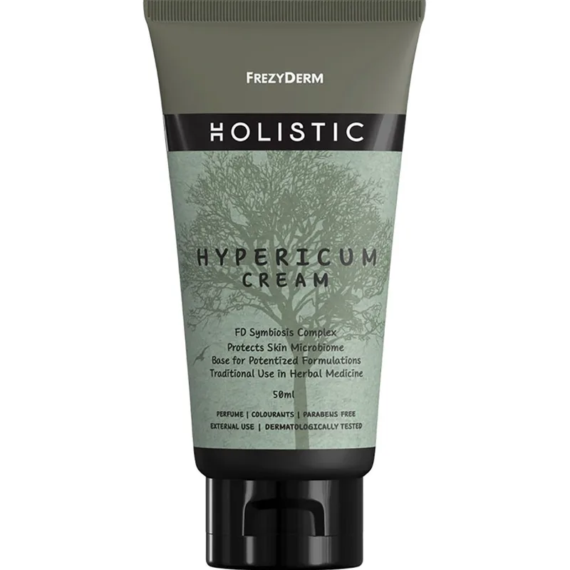 Frezyderm Holistic Hypericum Suitable for Homeopathy Cream Αναπλαστική Κρέμα Προσώπου & Σώματος με Βαλσαμόχορτο Κατάλληλη & για Ομοιοπαθητική Αγωγή 100ml